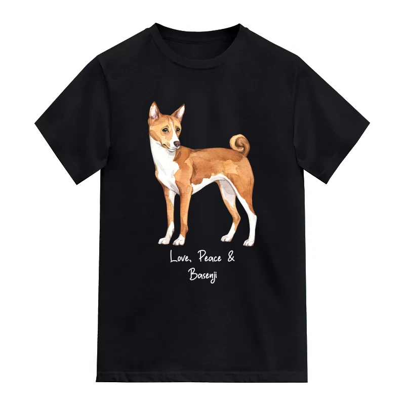 Basenji Dog Printed T-Shirt