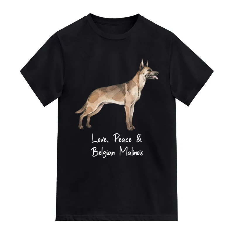 Belgian Malinois Dog Printed T-Shirt