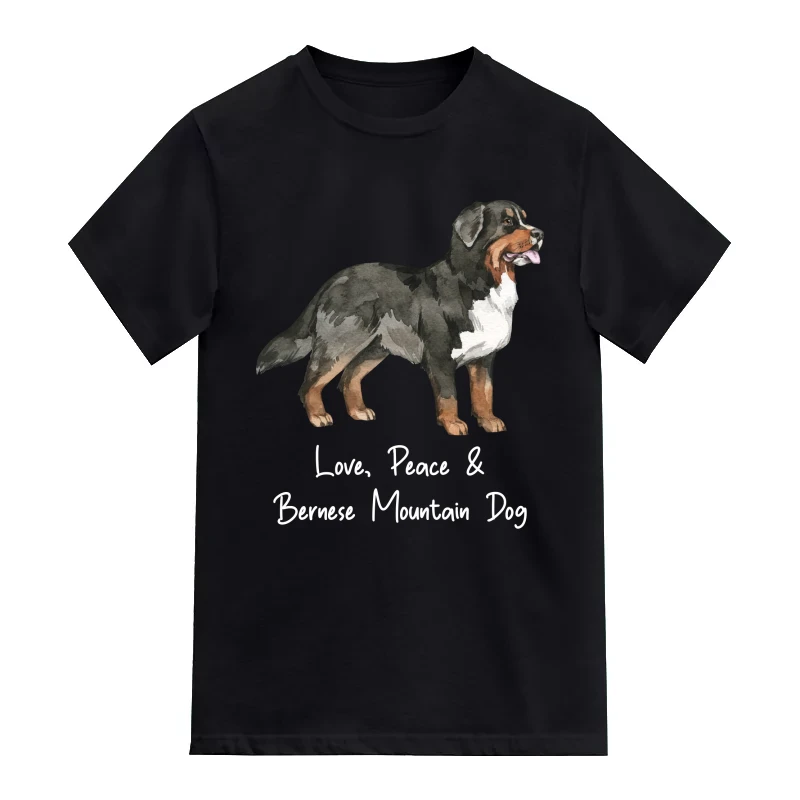 Bernese Mountain Dog Printed T-Shirt