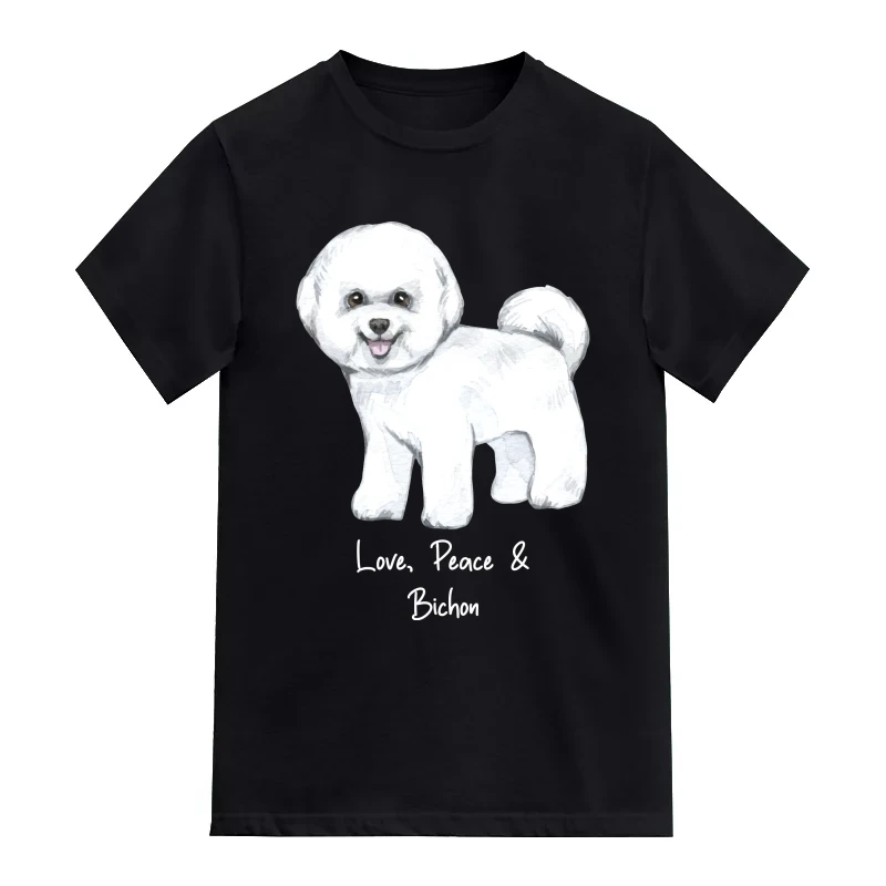 Bichon Dog Printed T-Shirt