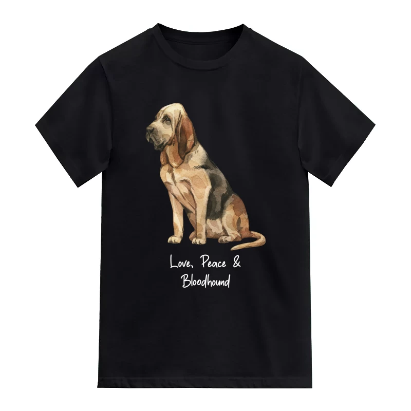 Bloodhound Dog Printed T-Shirt