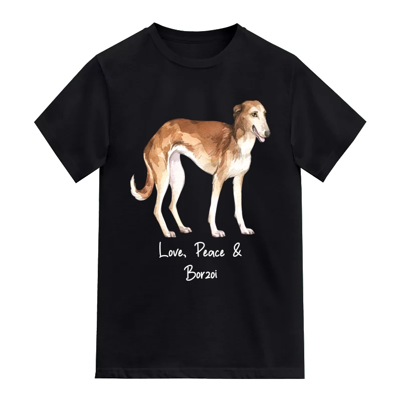 Borzoi Dog Printed T-Shirt