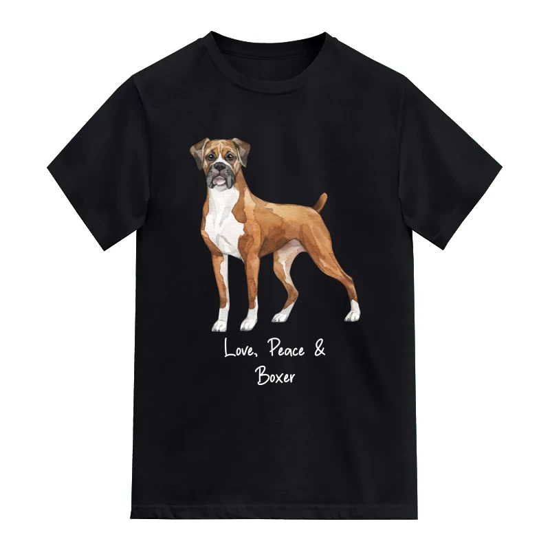 Boxer Dog Printed T-Shirt