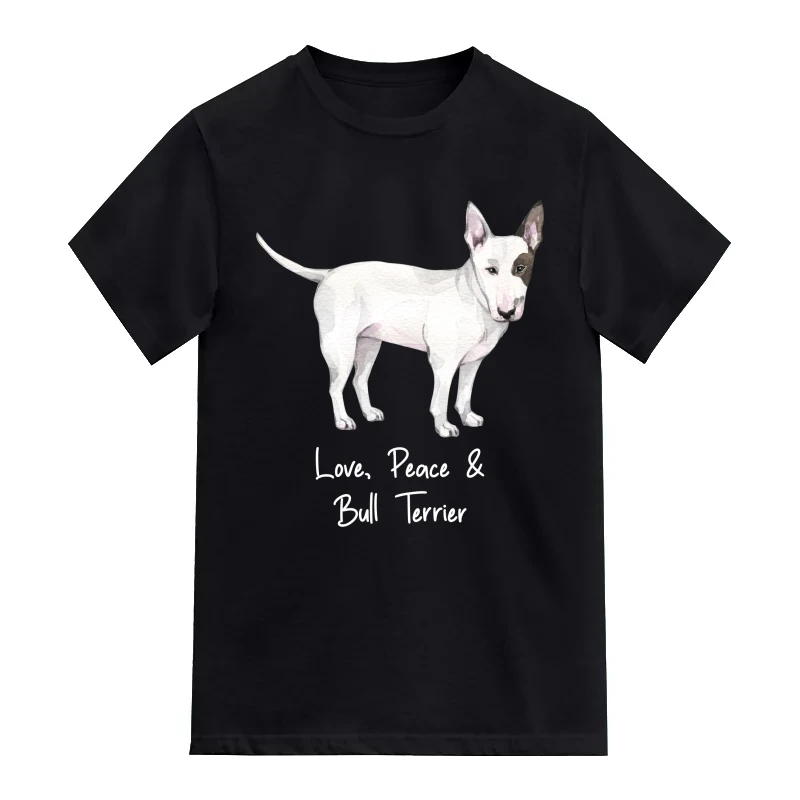 Bull Terrier Dog Printed T-Shirt