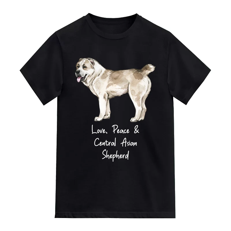 Central Asian Shepherd Dog Printed T-Shirt