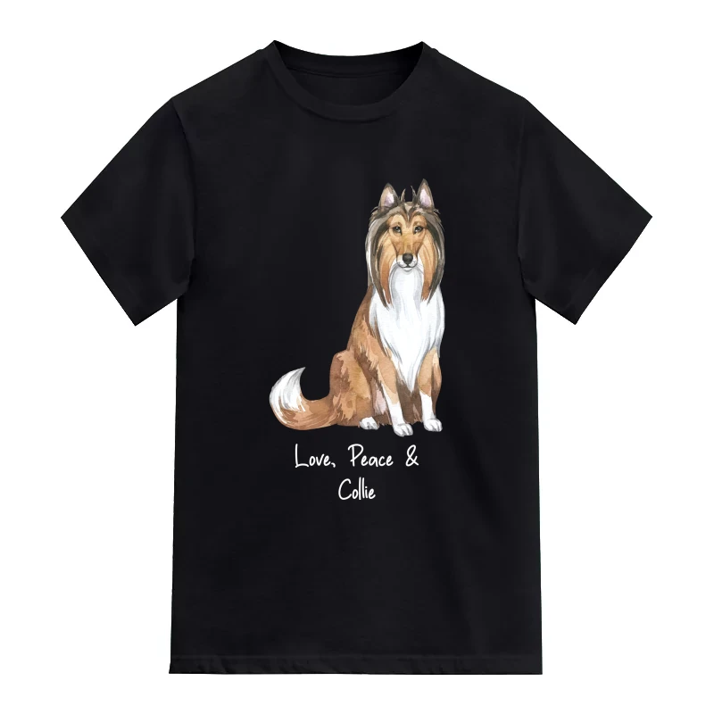 Collie Dog Printed T-Shirt