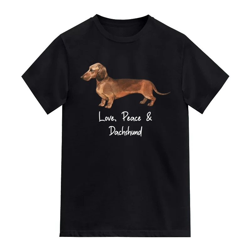 Dachshund Dog Printed T-Shirt