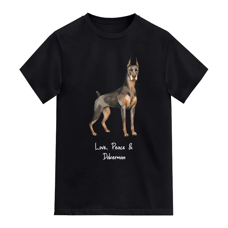 Doberman Dog Printed T-Shirt