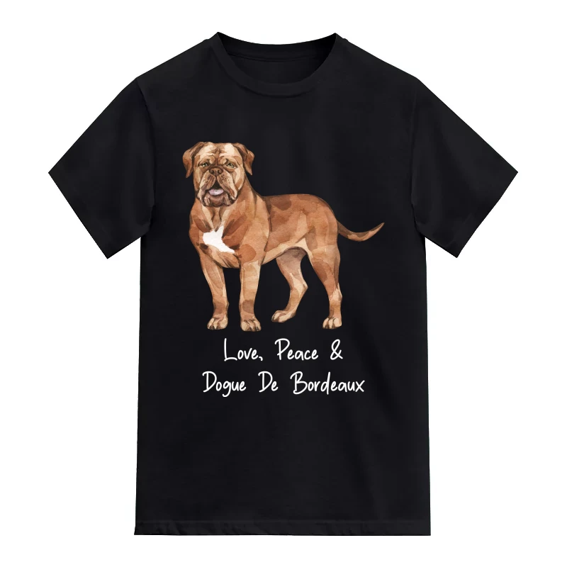 Dogue De Bordeaux Dog Printed T-Shirt
