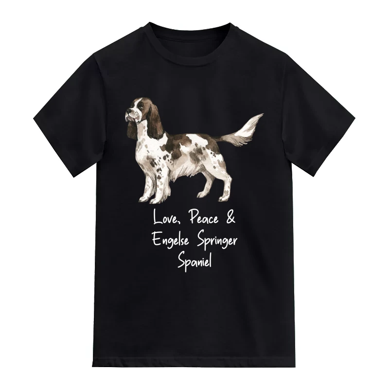 Engelse Springer Spaniel Dog Printed T-Shirt