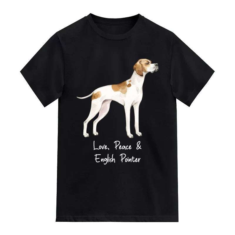 English Pointer Dog Printed T-Shirt