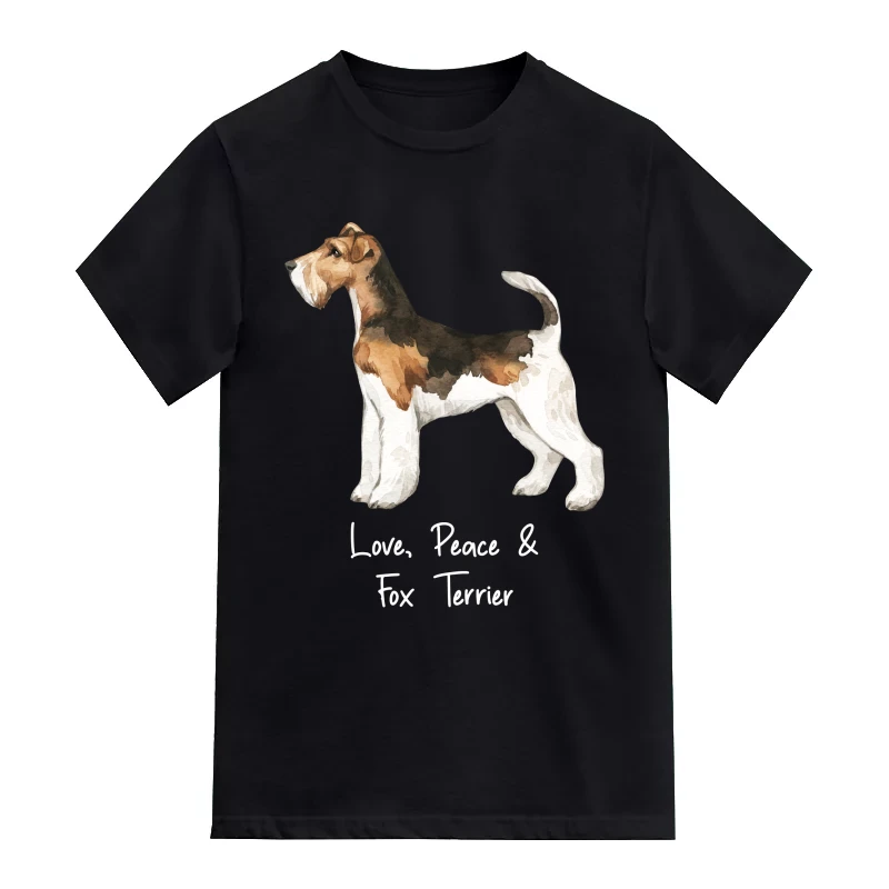 Fox Terrier Dog Printed T-Shirt
