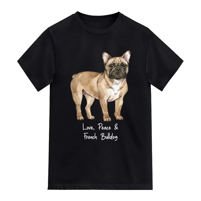 French Bulldog Dog Printed T-Shirt