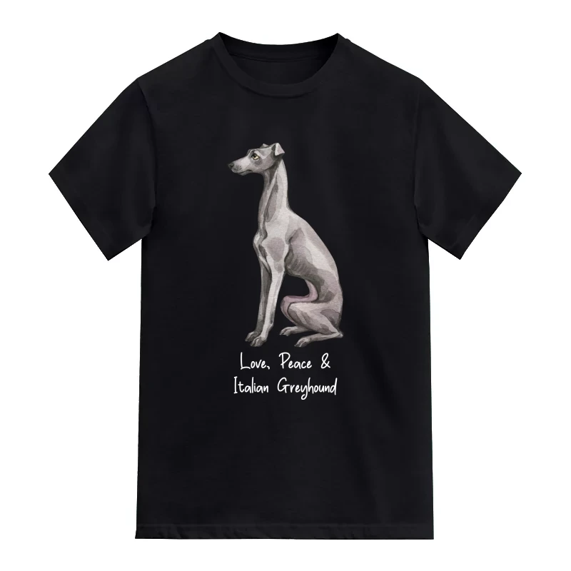 Italian Greyhound Dog Printed T-Shirt