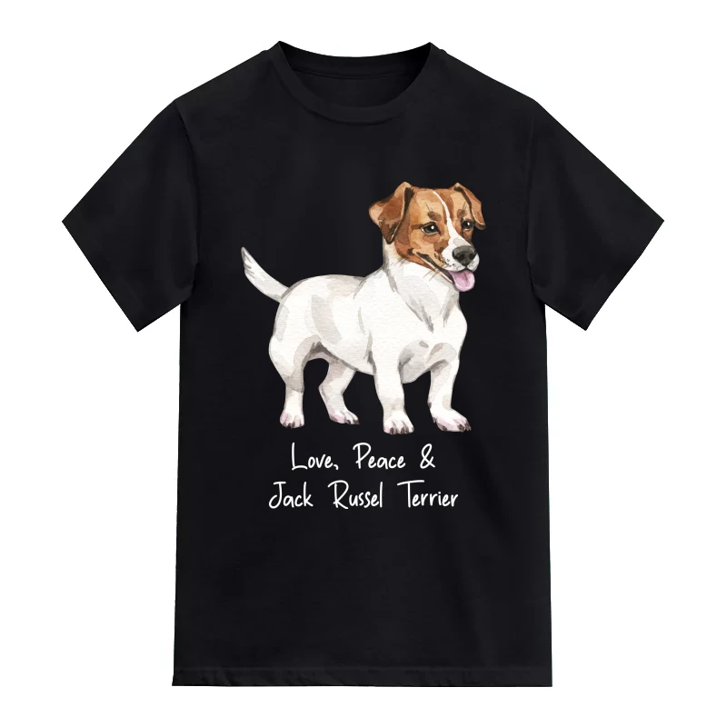Jack Russel Terrier Dog Printed T-Shirt