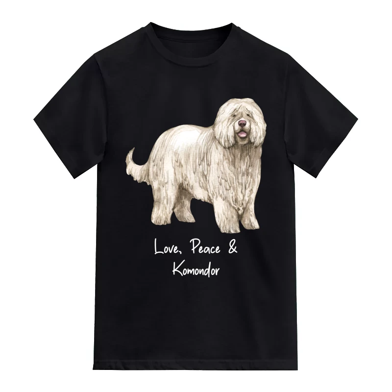 Komondor Dog Printed T-Shirt