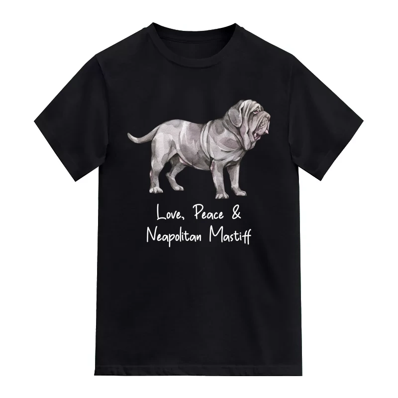 Neapolitan Mastiff Dog Printed T-Shirt
