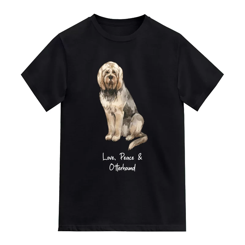 Otterhound Dog Printed T-Shirt
