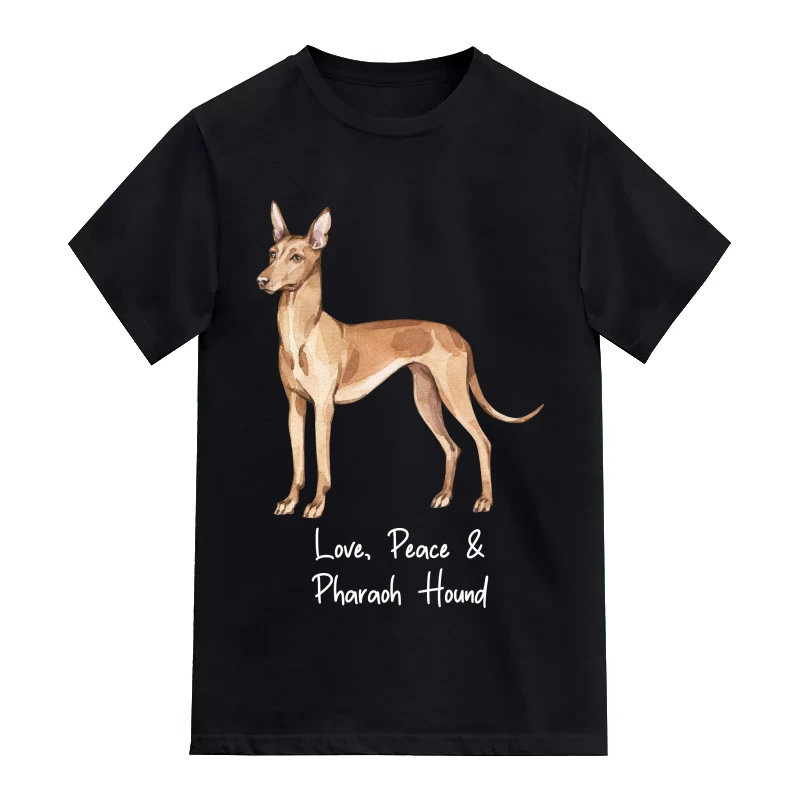 Pharaoh Hound Dog Printed T-Shirt