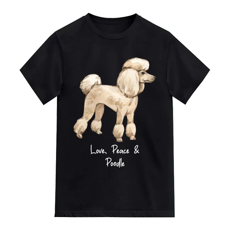 Poodle Miniature Dog Printed T-Shirt