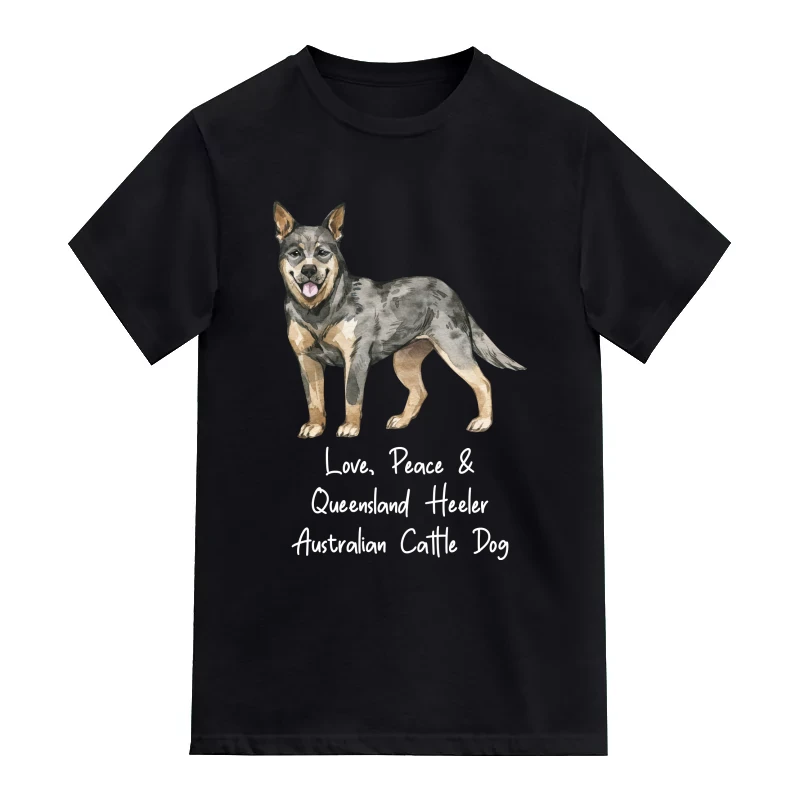 Queensland Heeler Australian Cattle Dog Dog Printed T-Shirt