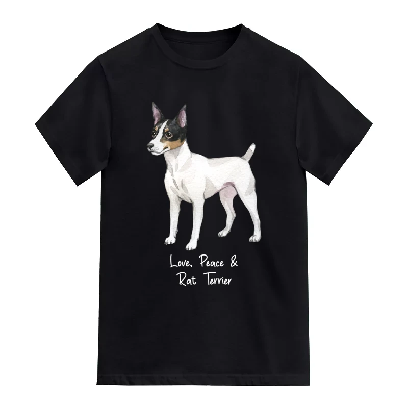 Rat Terrier Dog Printed T-Shirt