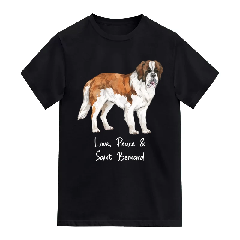 Saint Bernard Dog Printed T-Shirt