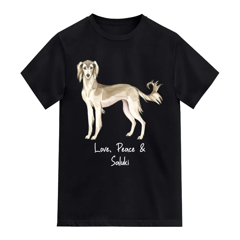 Saluki Dog Printed T-Shirt