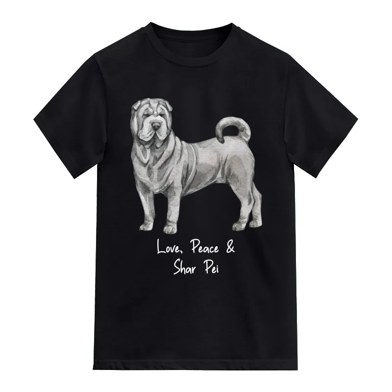 Shar Pei Dog Printed T-Shirt