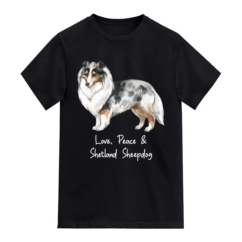 Shetland Sheepdog Dog Printed T-Shirt