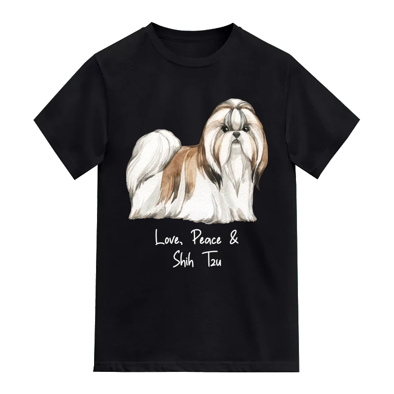 Shih Tzu Dog Printed T-Shirt
