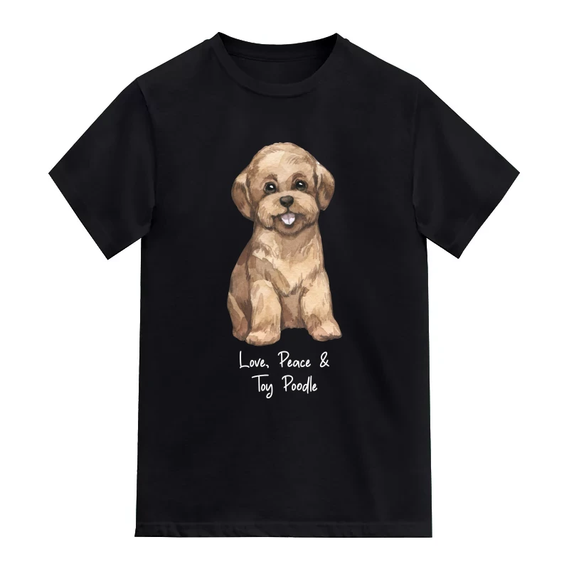 Toy Poodle Dog Printed T-Shirt