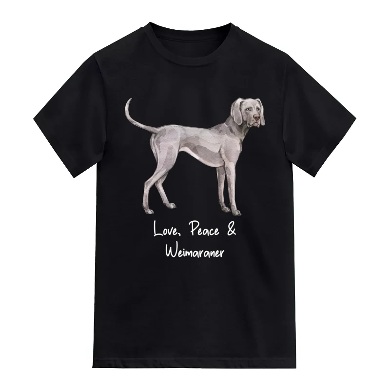 Weimaraner Dog Printed T-Shirt