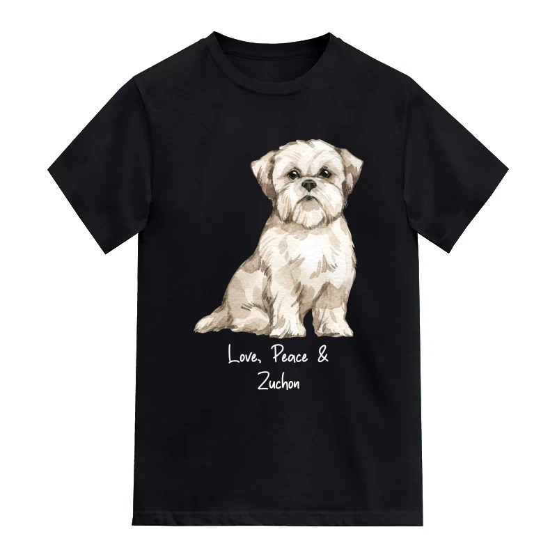 Zuchon Dog Printed T-Shirt