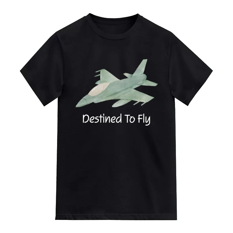 Destined To Fly Jet Airplane Printed