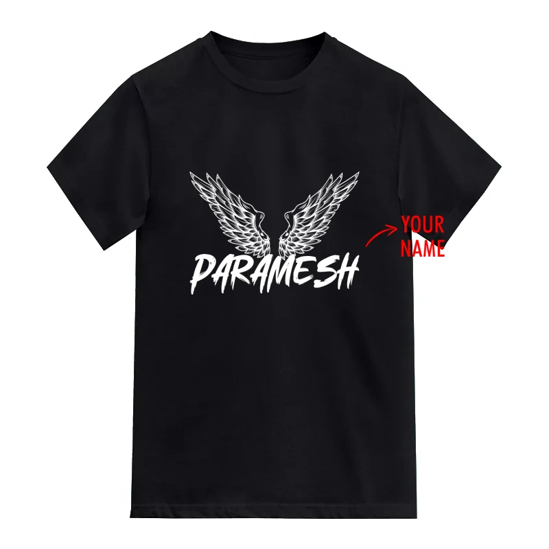 Eagle Wings Custom Name Printed T-Shirt
