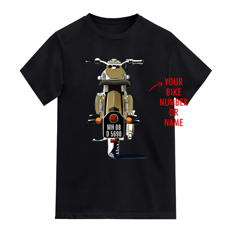 Royal Enfield Bullet Motorcycle Custom Number Plate