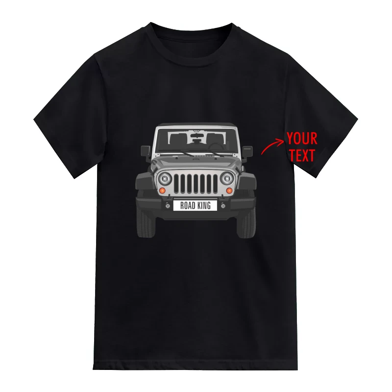 Jeep Custom Number Plate T-Shirt