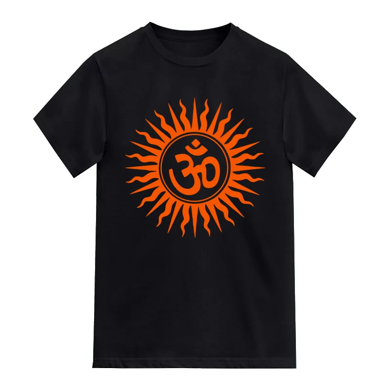 Fire Om India Patriotic Slogan T-Shirt