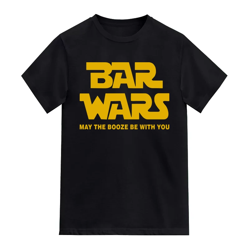 Bar Wars May The Booze Be With You Beer Funny Beer Alcohol Quotes T-Shirt