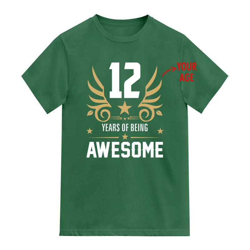 <Age> Years Of Being Awesome Custom Birthday