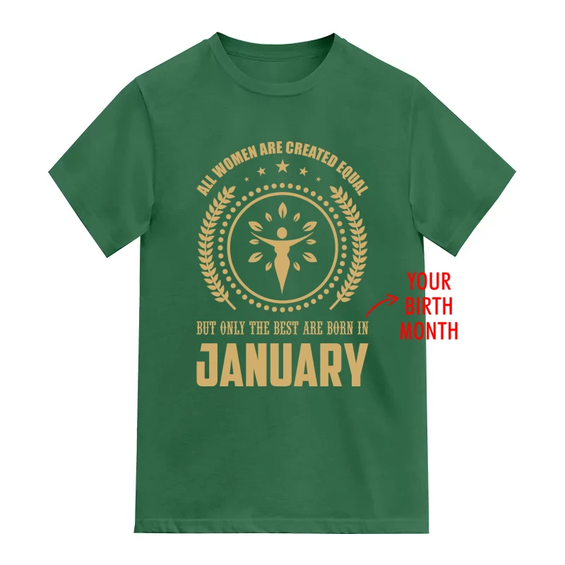 All Women Are Created Equal But Only The Best Are Born In <Birth Month> Custom Birthday - Design 2