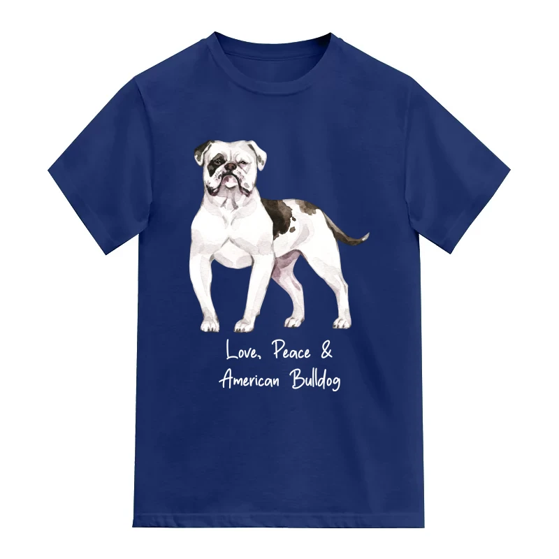 American Bulldog Dog Printed