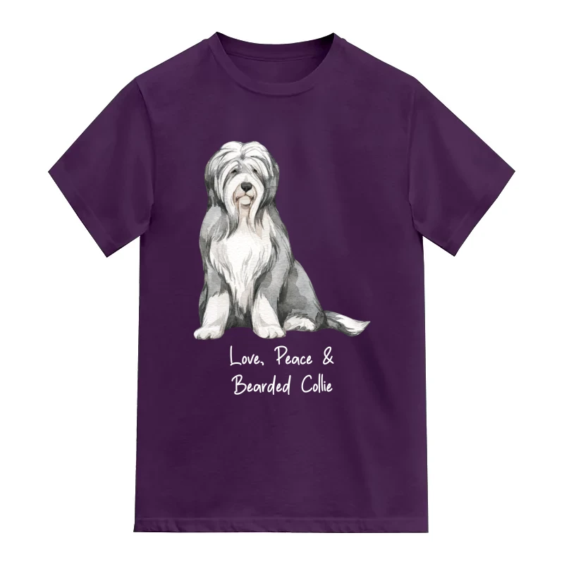 Bearded Collie Dog Printed