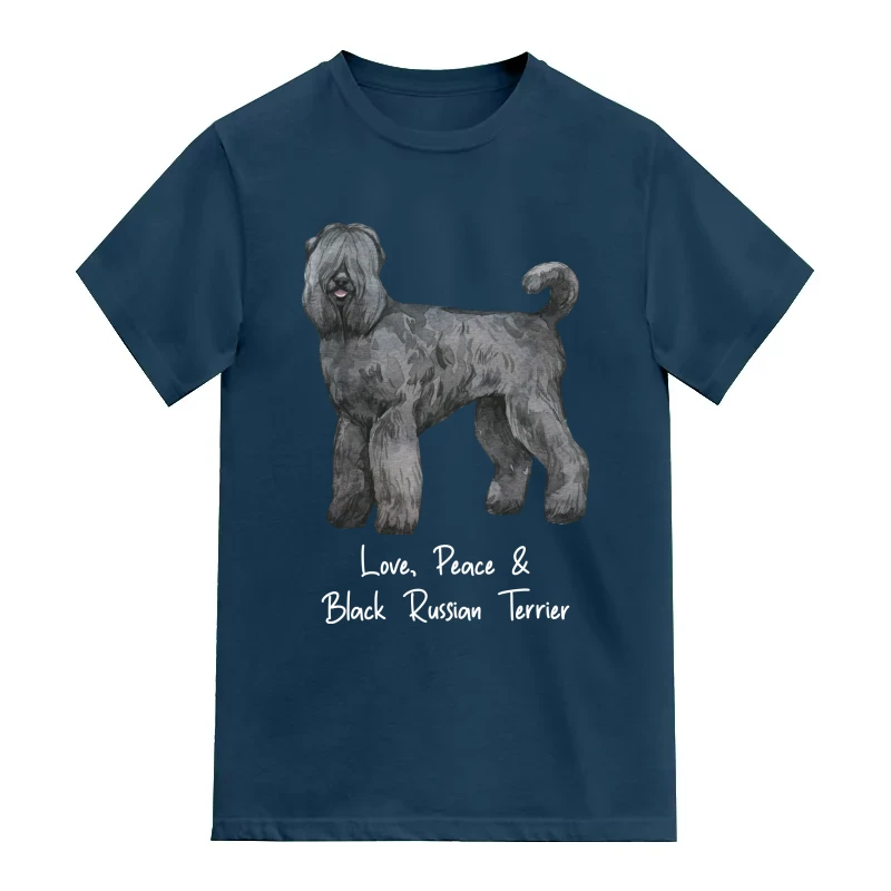 Black Russian Terrier Dog Printed