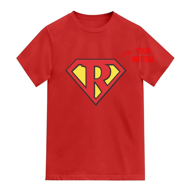 Custom Superman Initial Printed