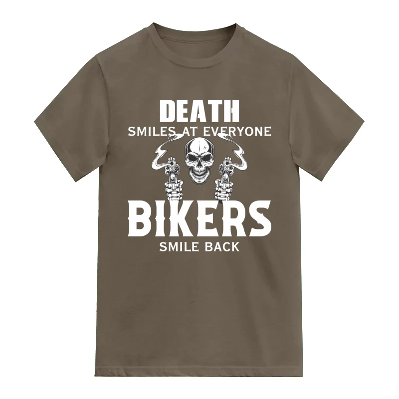 Death Stares At Everyone Bikers Smile Back