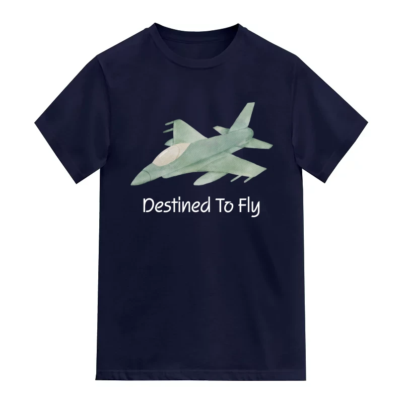 Destined To Fly Jet Airplane Printed