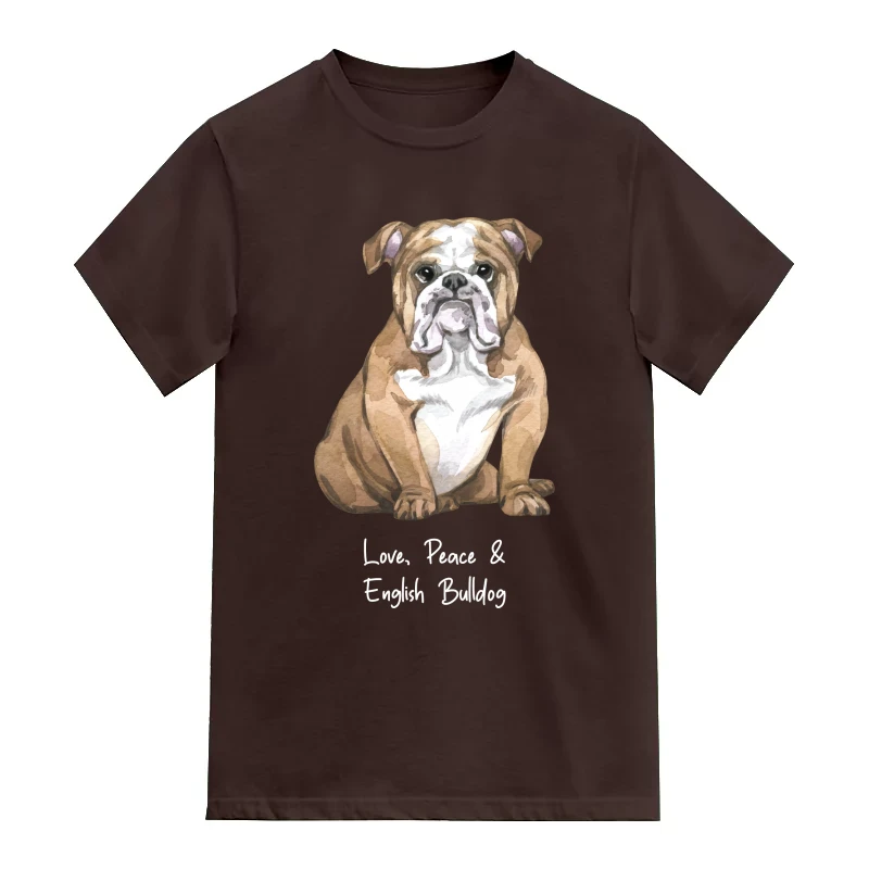 English Bulldog Dog Printed