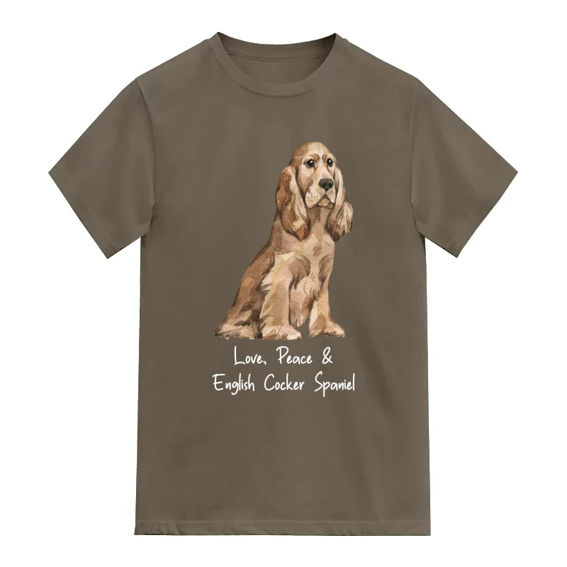 English Cocker Spaniel Dog Printed